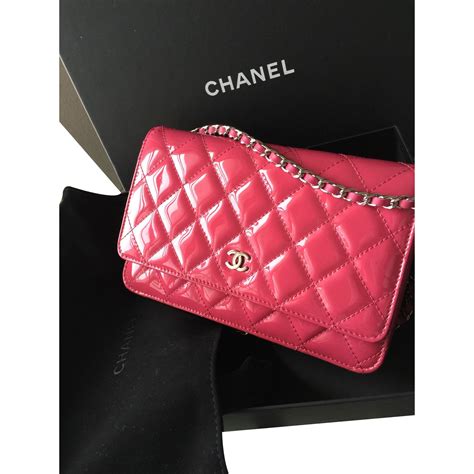 chanel pink wallet on a chain|chanel reissue wallet on chain.